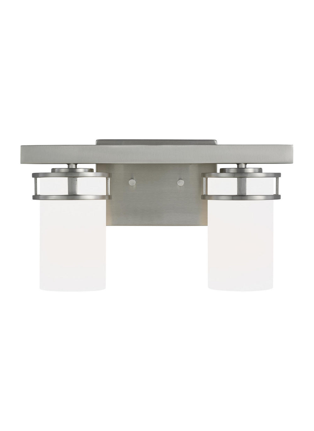 Generation Lighting Canada - Two Light Wall / Bath - Robie - Brushed Nickel- Union Lighting Luminaires Decor