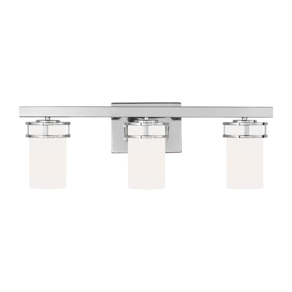 Generation Lighting Canada - Three Light Wall / Bath - Robie - Chrome- Union Lighting Luminaires Decor