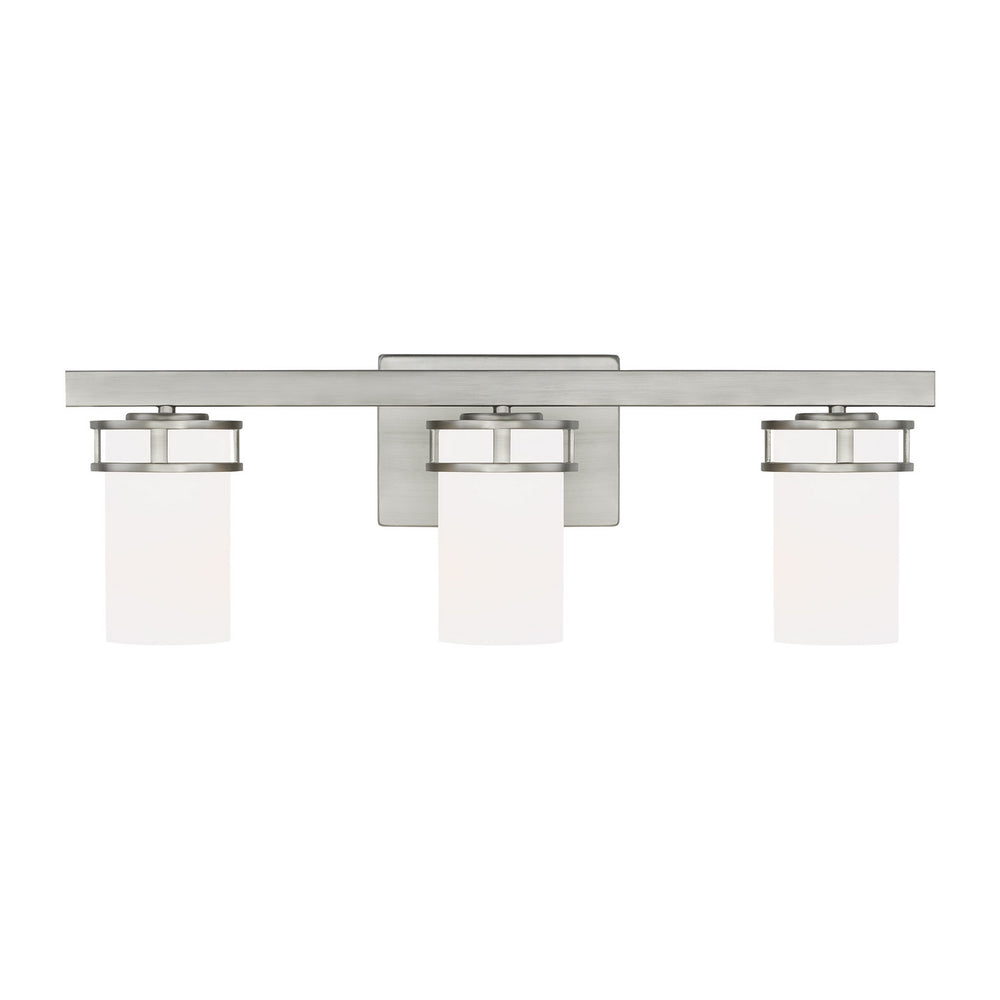 Generation Lighting Canada - Three Light Wall / Bath - Robie - Brushed Nickel- Union Lighting Luminaires Decor