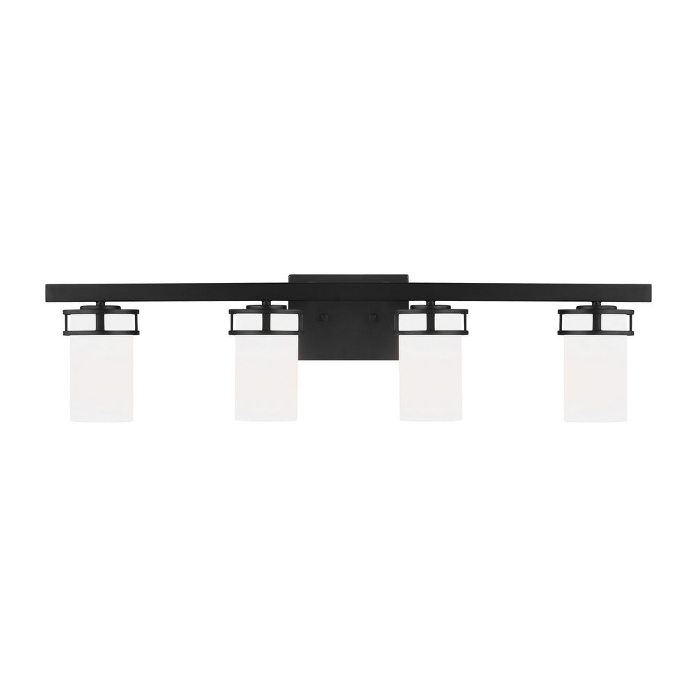 Generation Lighting Canada - Four Light Wall / Bath - Robie - Midnight Black- Union Lighting Luminaires Decor