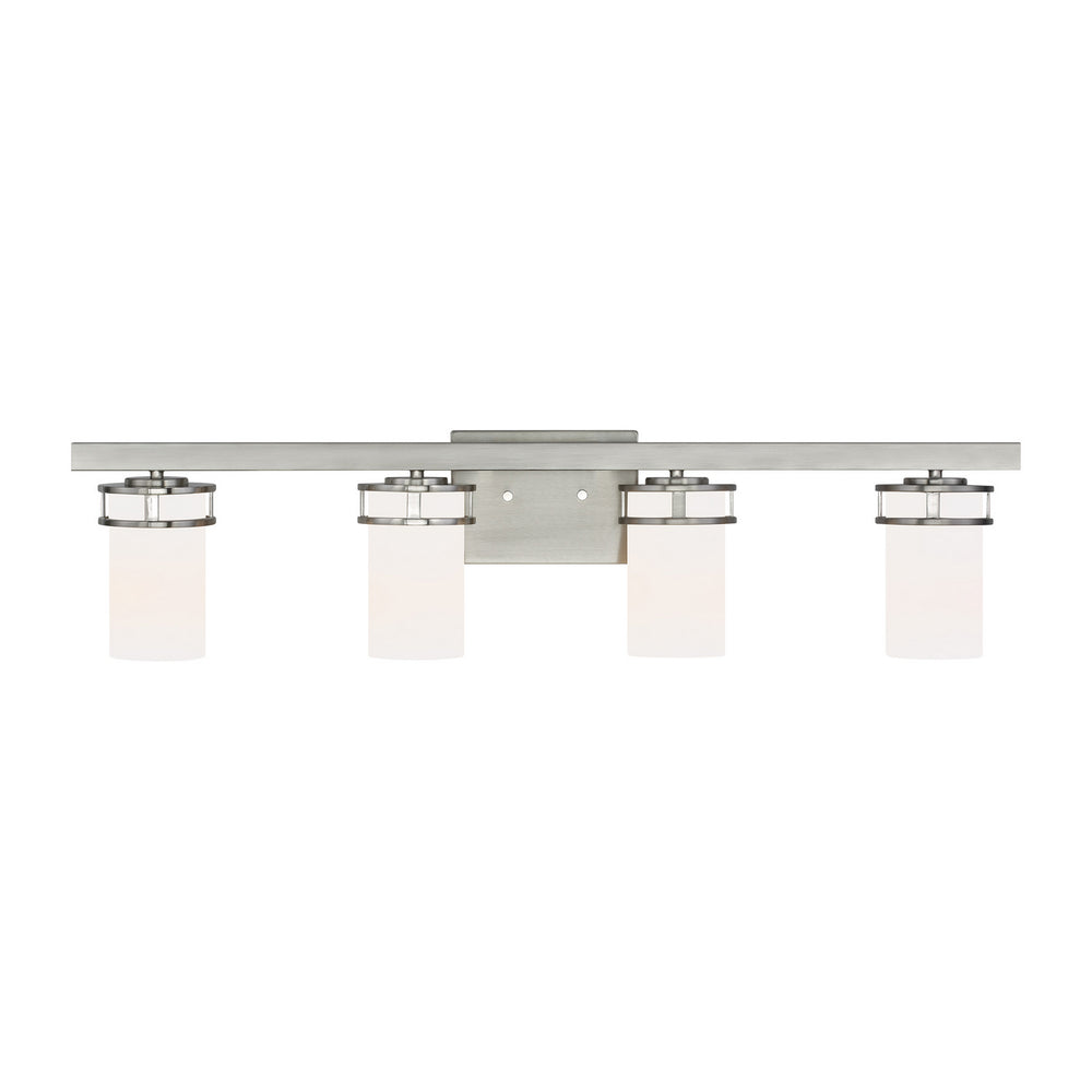 Generation Lighting Canada - Four Light Wall / Bath - Robie - Brushed Nickel- Union Lighting Luminaires Decor