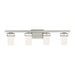 Generation Lighting Canada - Four Light Wall / Bath - Robie - Brushed Nickel- Union Lighting Luminaires Decor