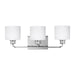 Generation Lighting Canada - Three Light Wall / Bath - Canfield - Chrome- Union Lighting Luminaires Decor