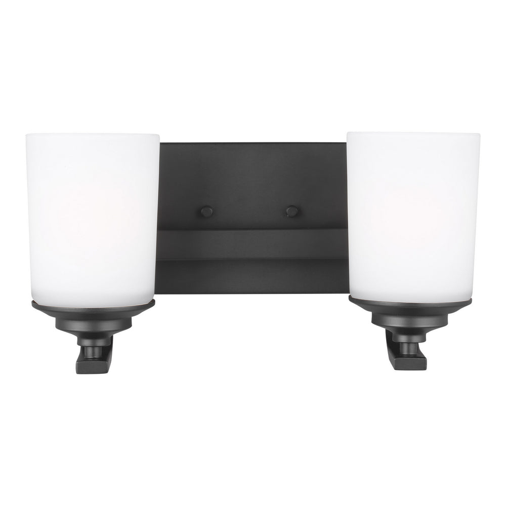 Generation Lighting Canada - Two Light Wall / Bath - Kemal - Midnight Black- Union Lighting Luminaires Decor