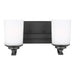Generation Lighting Canada - Two Light Wall / Bath - Kemal - Midnight Black- Union Lighting Luminaires Decor