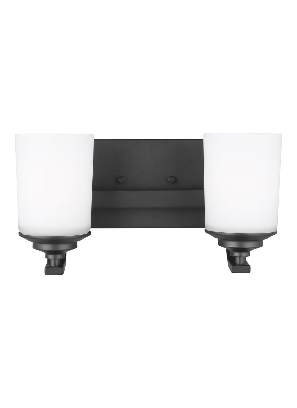 Generation Lighting Canada - Two Light Wall / Bath - Kemal - Midnight Black- Union Lighting Luminaires Decor