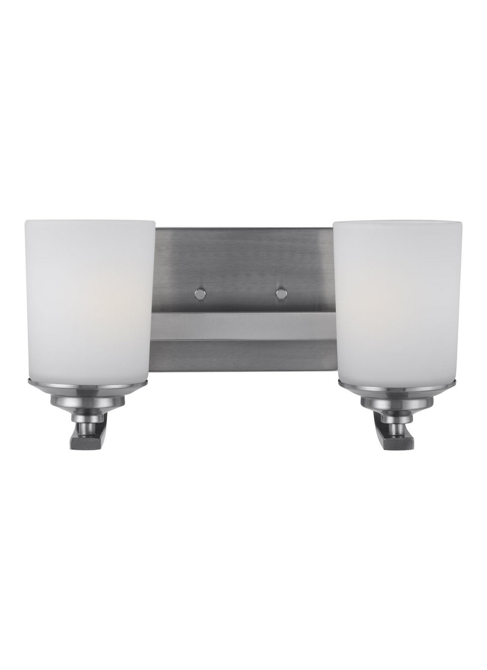 Generation Lighting Canada - Two Light Wall / Bath - Kemal - Brushed Nickel- Union Lighting Luminaires Decor
