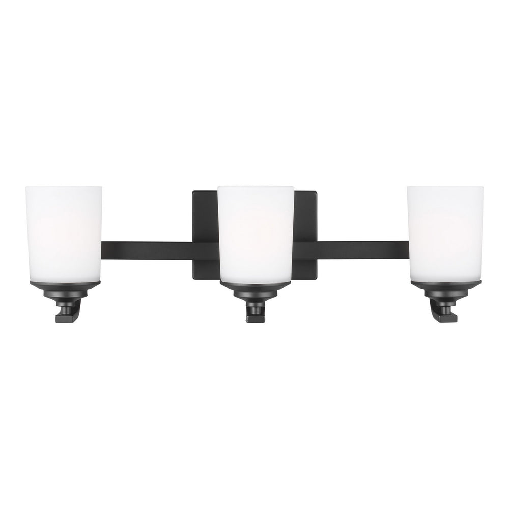Generation Lighting Canada - Three Light Wall / Bath - Kemal - Midnight Black- Union Lighting Luminaires Decor