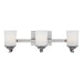 Generation Lighting Canada - Three Light Wall / Bath - Kemal - Brushed Nickel- Union Lighting Luminaires Decor