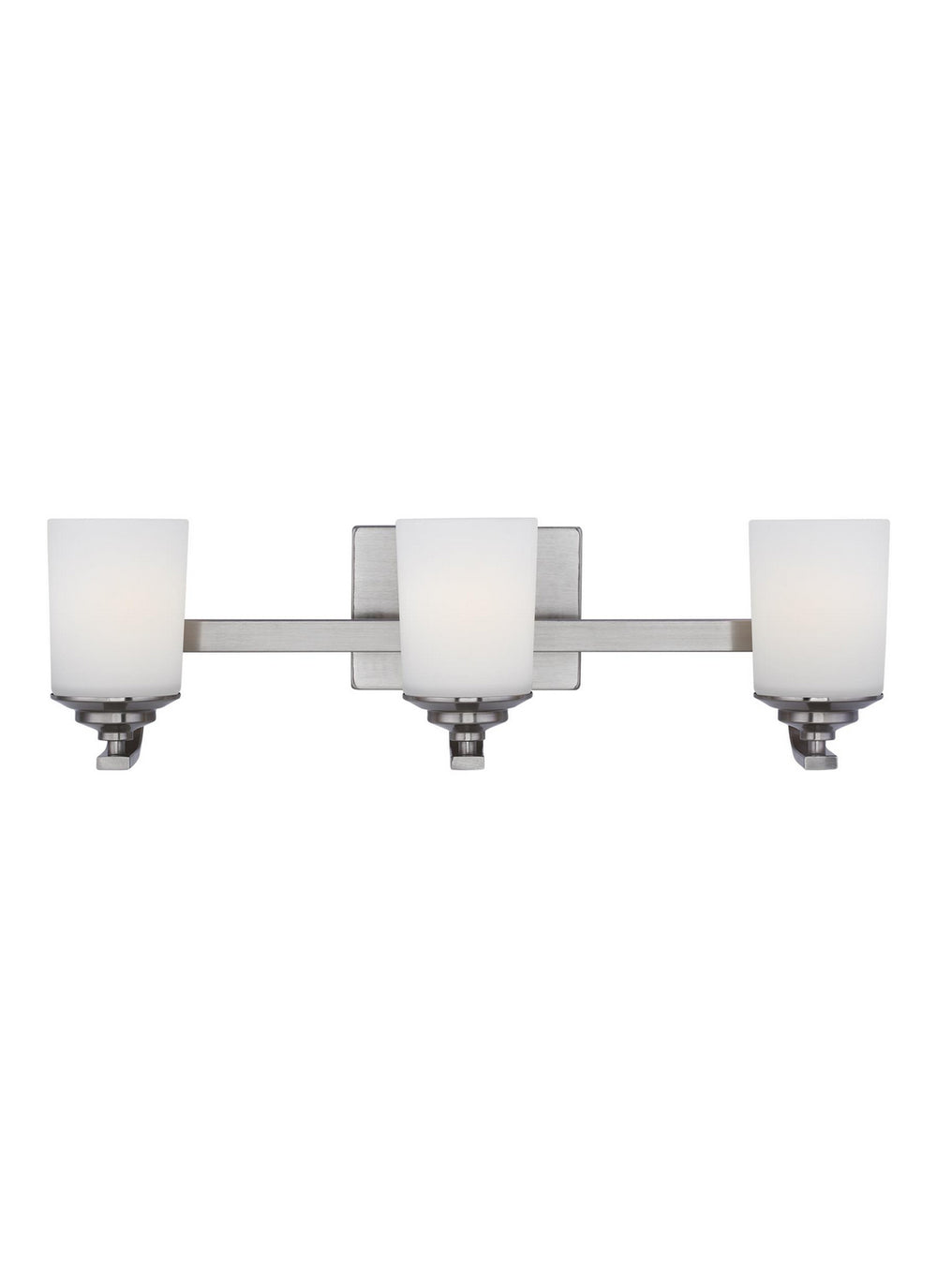 Generation Lighting Canada - Three Light Wall / Bath - Kemal - Brushed Nickel- Union Lighting Luminaires Decor