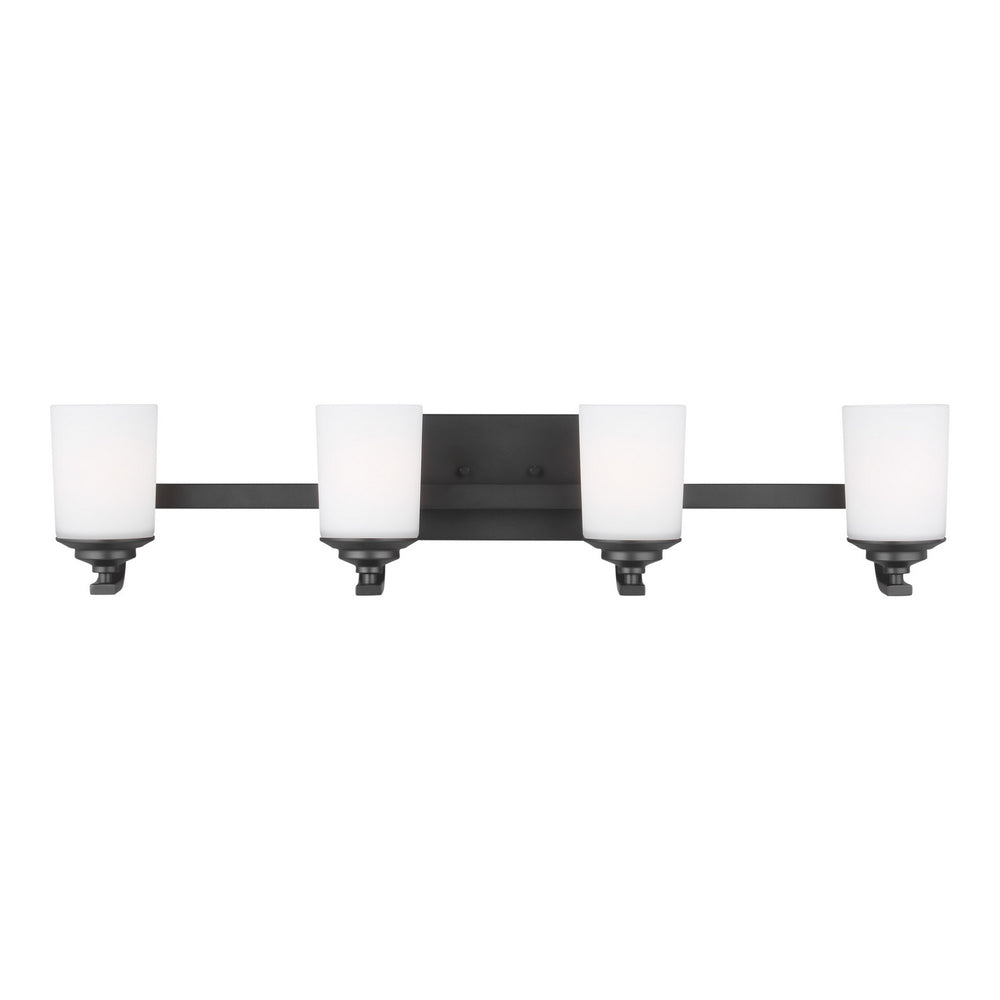 Generation Lighting Canada - Four Light Wall / Bath - Kemal - Midnight Black- Union Lighting Luminaires Decor