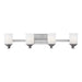 Generation Lighting Canada - Four Light Wall / Bath - Kemal - Brushed Nickel- Union Lighting Luminaires Decor
