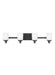 Generation Lighting Canada - Four Light Wall / Bath - Kemal - Midnight Black- Union Lighting Luminaires Decor