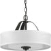Progress Canada - Two Light Semi Flush Convertible - Kene - Graphite- Union Lighting Luminaires Decor
