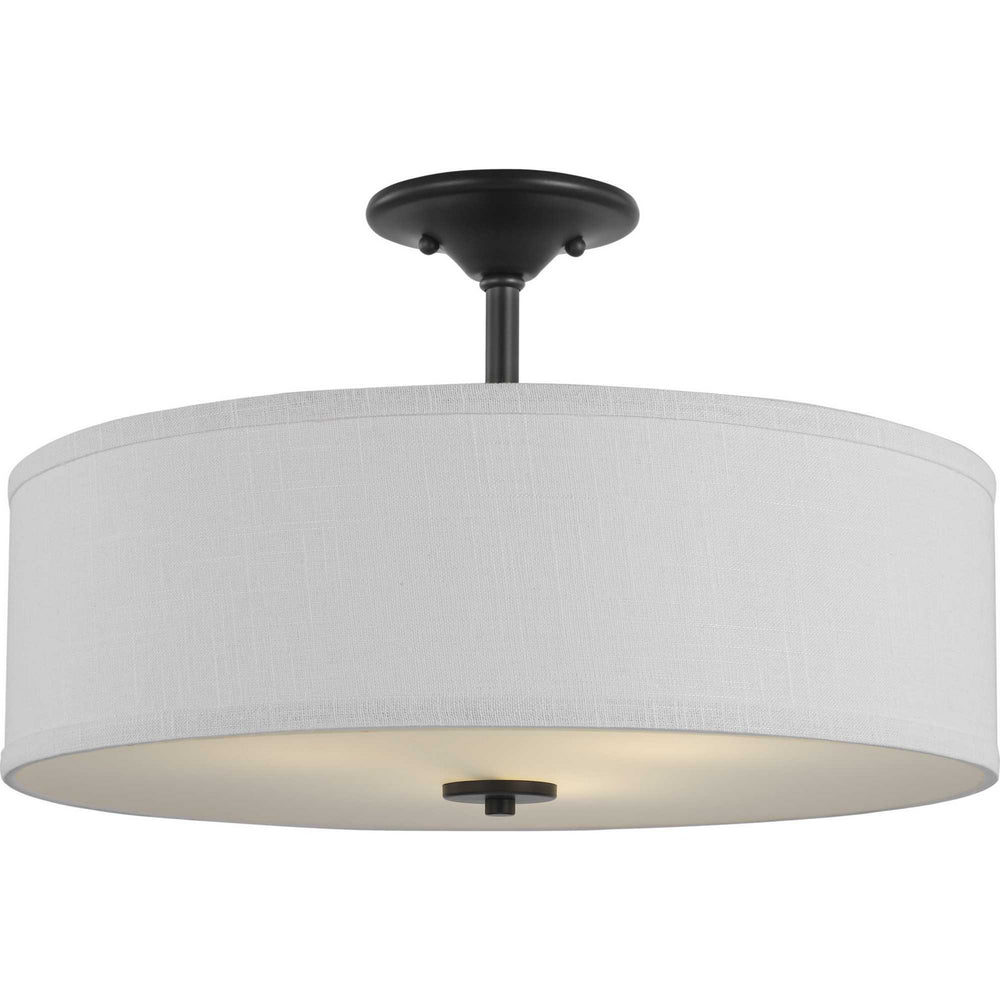 Progress Canada - Three Light Semi Flush Mount - Inspire - Graphite- Union Lighting Luminaires Decor