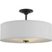 Progress Canada - Three Light Semi Flush Mount - Inspire - Graphite- Union Lighting Luminaires Decor