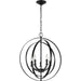 Progress Canada - Five Light Pendant - Equinox - Black- Union Lighting Luminaires Decor