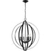 Progress Canada - Six Light Pendant - Equinox - Black- Union Lighting Luminaires Decor