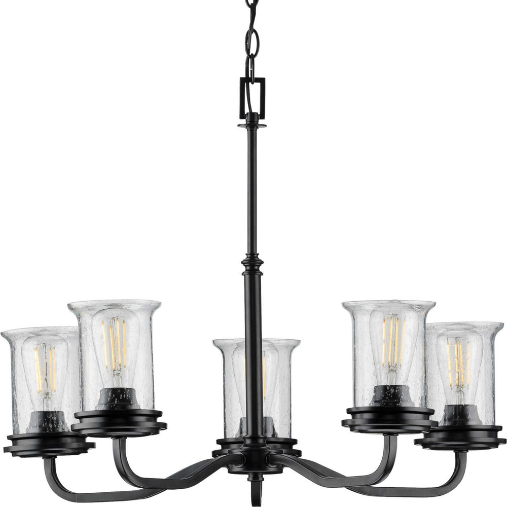 Progress Canada - Five Light Chandelier - Winslett - Black- Union Lighting Luminaires Decor