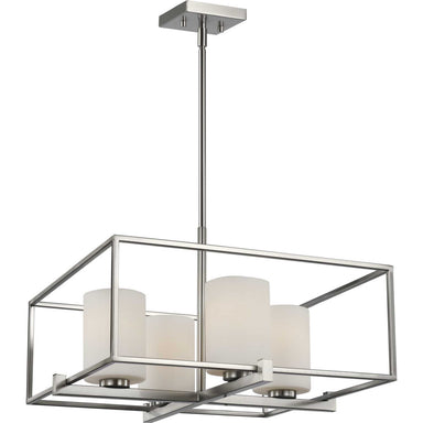 Progress Canada - Four Light Chandelier - Chadwick - Brushed Nickel- Union Lighting Luminaires Decor