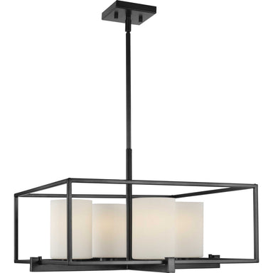 Progress Canada - Four Light Chandelier - Chadwick - Black- Union Lighting Luminaires Decor