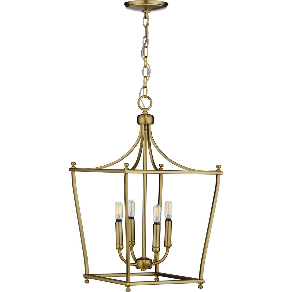 Progress Canada - Four Light Foyer Pendant - Parkhurst - Brushed Bronze- Union Lighting Luminaires Decor