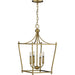 Progress Canada - Four Light Foyer Pendant - Parkhurst - Brushed Bronze- Union Lighting Luminaires Decor