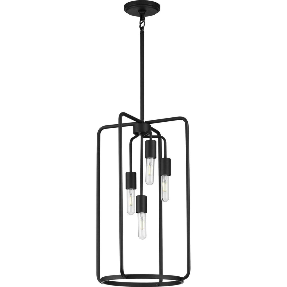 Progress Canada - Four Light Pendant - Bonn - Black- Union Lighting Luminaires Decor