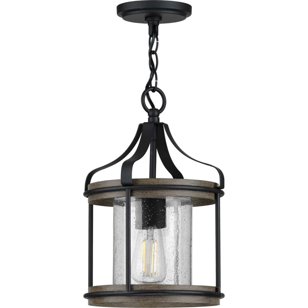 Progress Canada - One Light Outdoor Pendant - Brenham - Black- Union Lighting Luminaires Decor