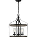 Progress Canada - Three Light Outdoor Pendant - Brenham - Black- Union Lighting Luminaires Decor