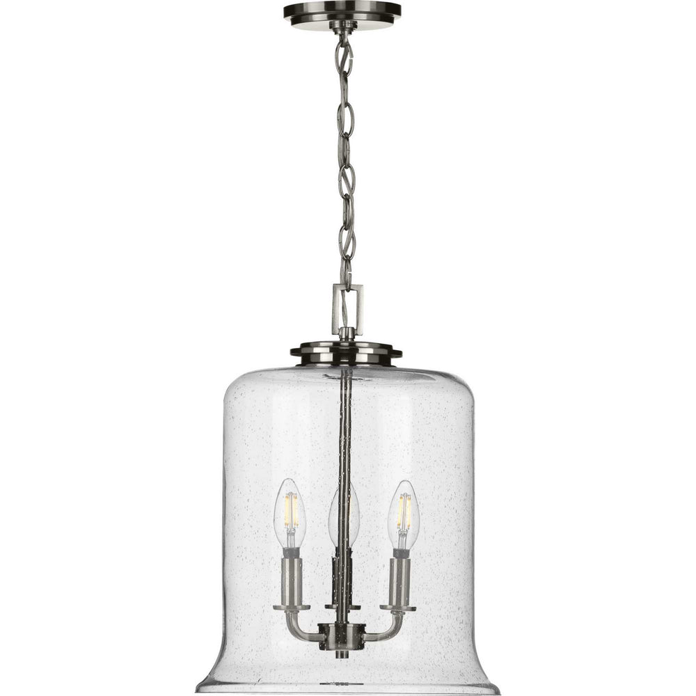 Progress Canada - Three Light Pendant - Winslett - Brushed Nickel- Union Lighting Luminaires Decor