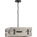 Progress Canada - Four Light Pendant - Hemsworth - Black- Union Lighting Luminaires Decor