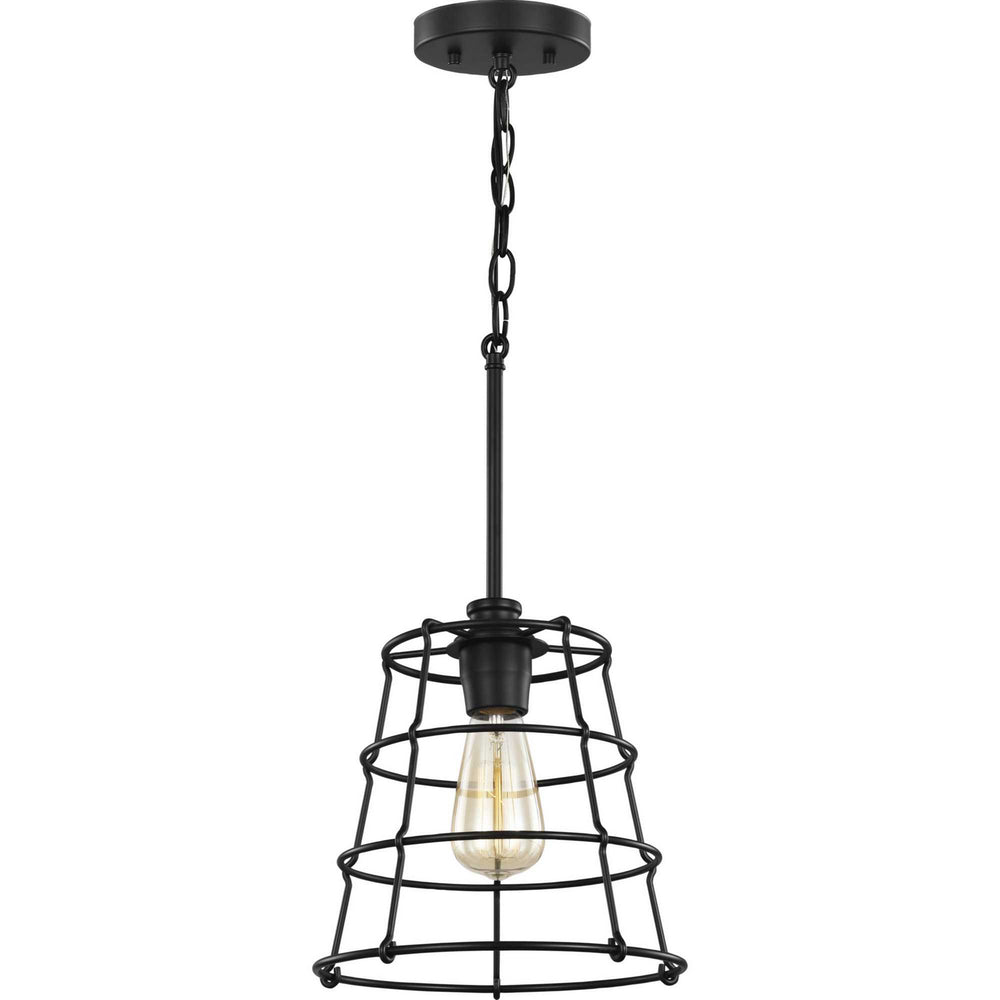 Progress Canada - One Light Mini Pendant - Chambers - Black- Union Lighting Luminaires Decor