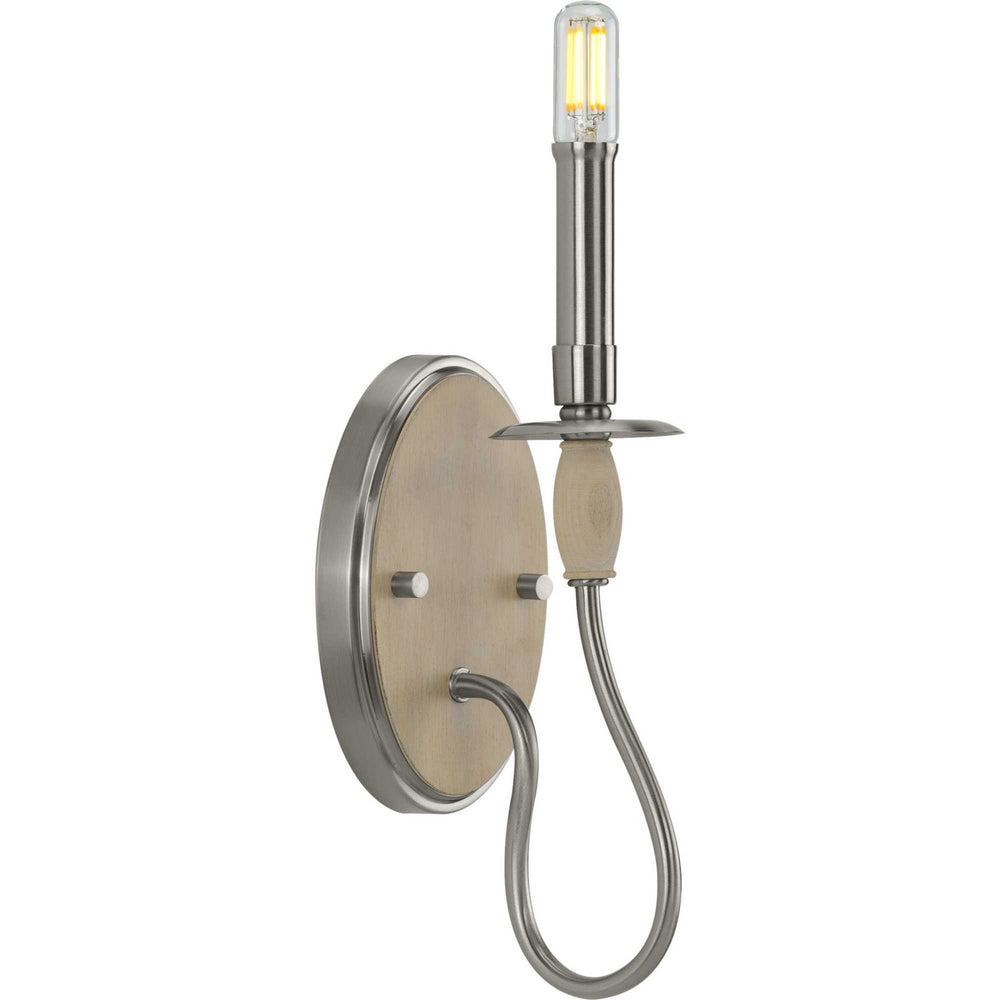 Progress Canada - One Light Wall Bracket - Durrell - Brushed Nickel- Union Lighting Luminaires Decor