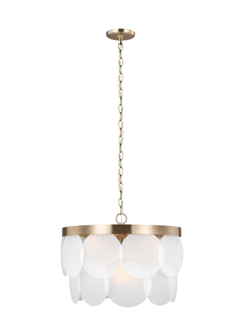 Visual Comfort Studio Canada - Six Light Pendant - Mellita - Satin Brass- Union Lighting Luminaires Decor
