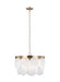 Visual Comfort Studio Canada - Six Light Pendant - Mellita - Satin Brass- Union Lighting Luminaires Decor