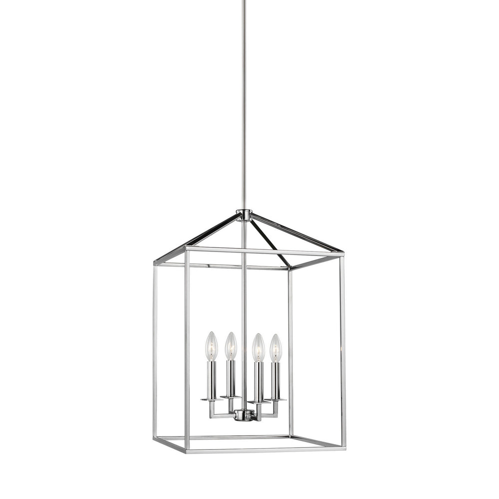 Generation Lighting Canada - Four Light Hall / Foyer Pendant - Perryton - Chrome- Union Lighting Luminaires Decor
