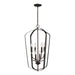 Generation Lighting Canada - Eight Light Hall / Foyer Pendant - Romee - Bronze- Union Lighting Luminaires Decor