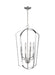 Generation Lighting Canada - Eight Light Hall / Foyer - Romee - Chrome- Union Lighting Luminaires Decor