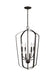 Generation Lighting Canada - Eight Light Hall / Foyer - Romee - Bronze- Union Lighting Luminaires Decor