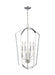 Generation Lighting Canada - Eight Light Hall / Foyer - Romee - Brushed Nickel- Union Lighting Luminaires Decor
