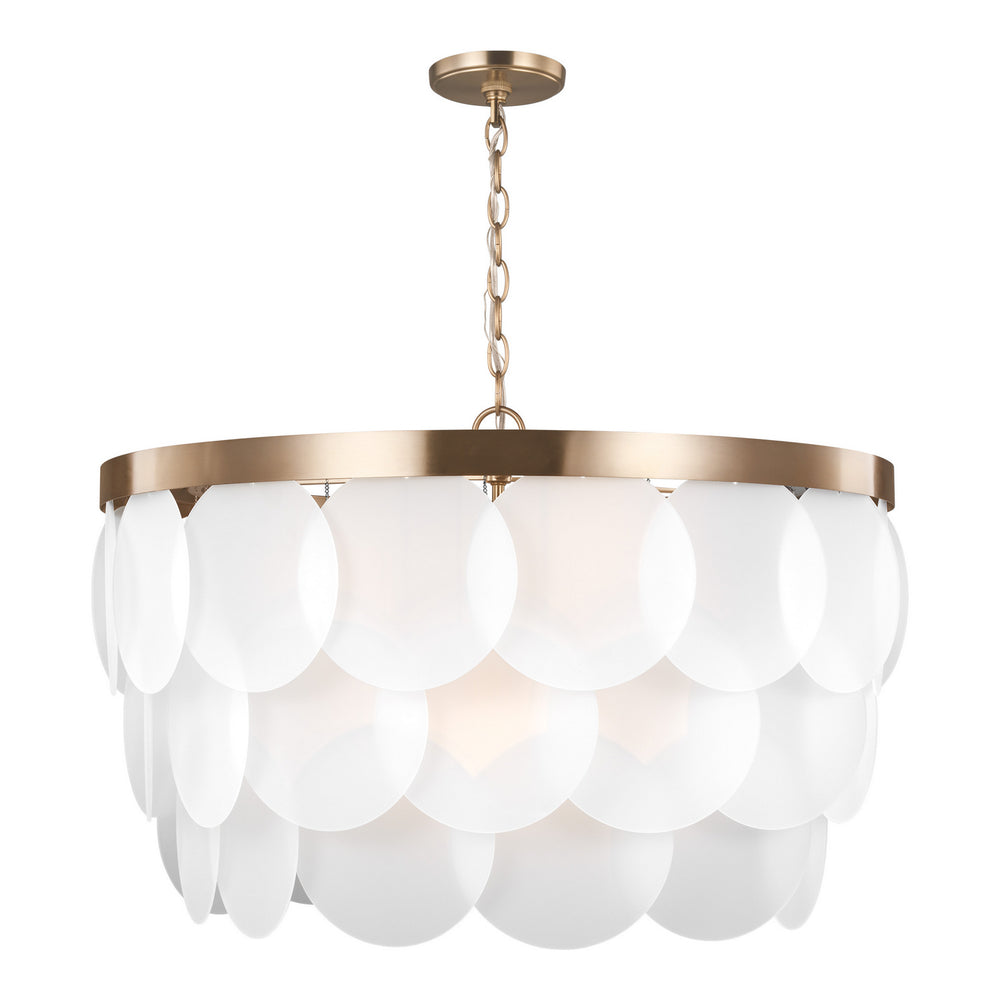 Visual Comfort Studio Canada - Eight Light Pendant - Mellita - Satin Brass- Union Lighting Luminaires Decor