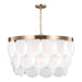 Visual Comfort Studio Canada - Eight Light Pendant - Mellita - Satin Brass- Union Lighting Luminaires Decor