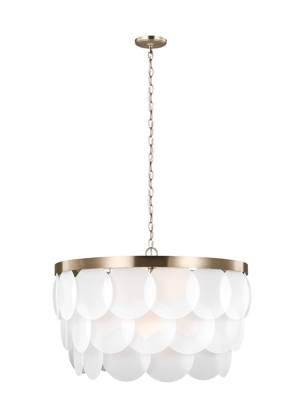 Visual Comfort Studio Canada - Eight Light Pendant - Mellita - Satin Brass- Union Lighting Luminaires Decor