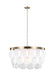 Visual Comfort Studio Canada - Eight Light Pendant - Mellita - Satin Brass- Union Lighting Luminaires Decor