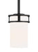 Generation Lighting Canada - One Light Mini-Pendant - Robie - Midnight Black- Union Lighting Luminaires Decor
