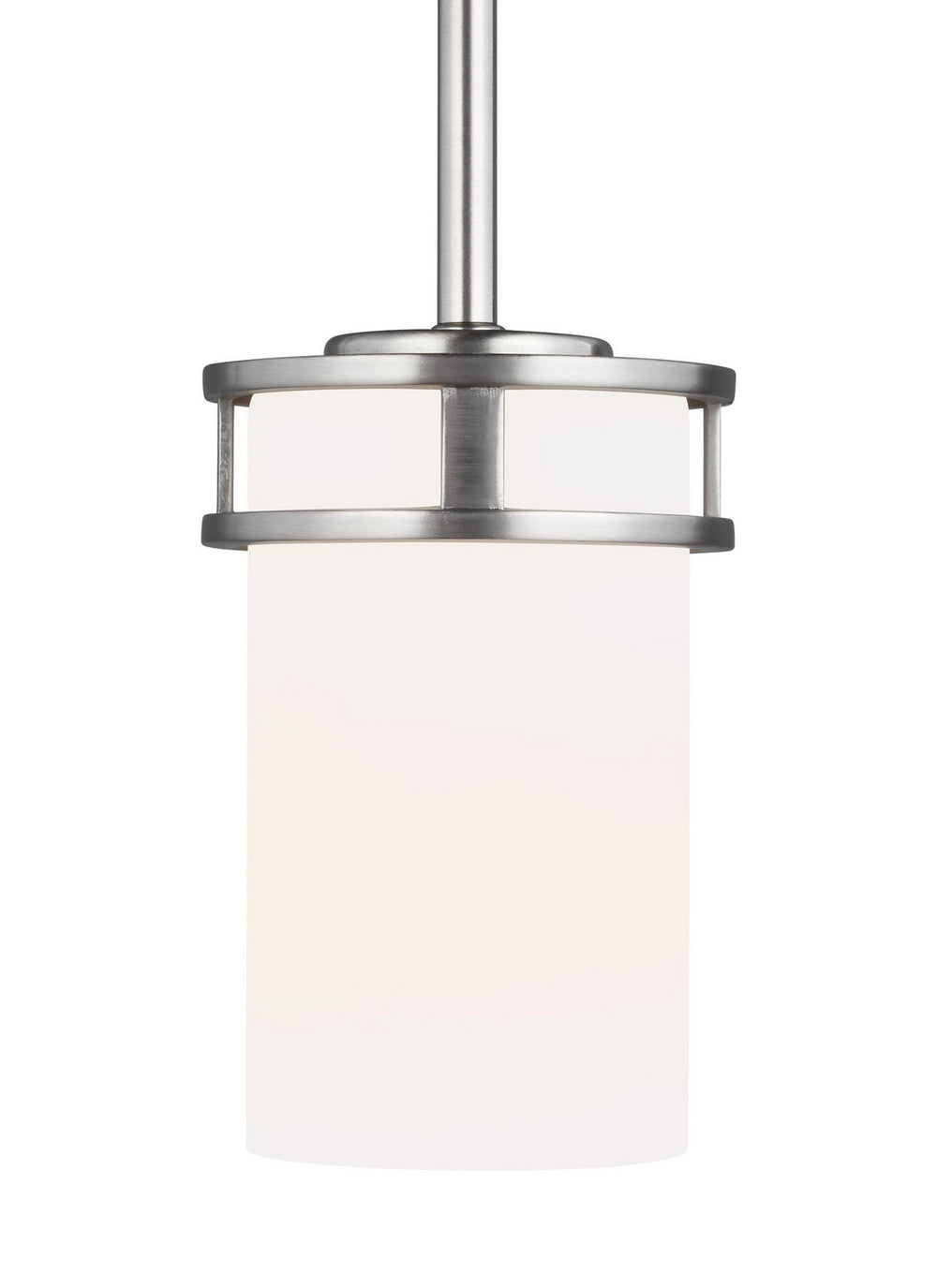 Generation Lighting Canada - One Light Mini-Pendant - Robie - Brushed Nickel- Union Lighting Luminaires Decor