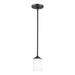 Generation Lighting Canada - One Light Mini-Pendant - Kemal - Midnight Black- Union Lighting Luminaires Decor