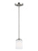Generation Lighting Canada - One Light Mini-Pendant - Kemal - Brushed Nickel- Union Lighting Luminaires Decor