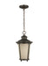 Generation Lighting Canada. - One Light Outdoor Pendant - Cape May - Burled Iron- Union Lighting Luminaires Decor